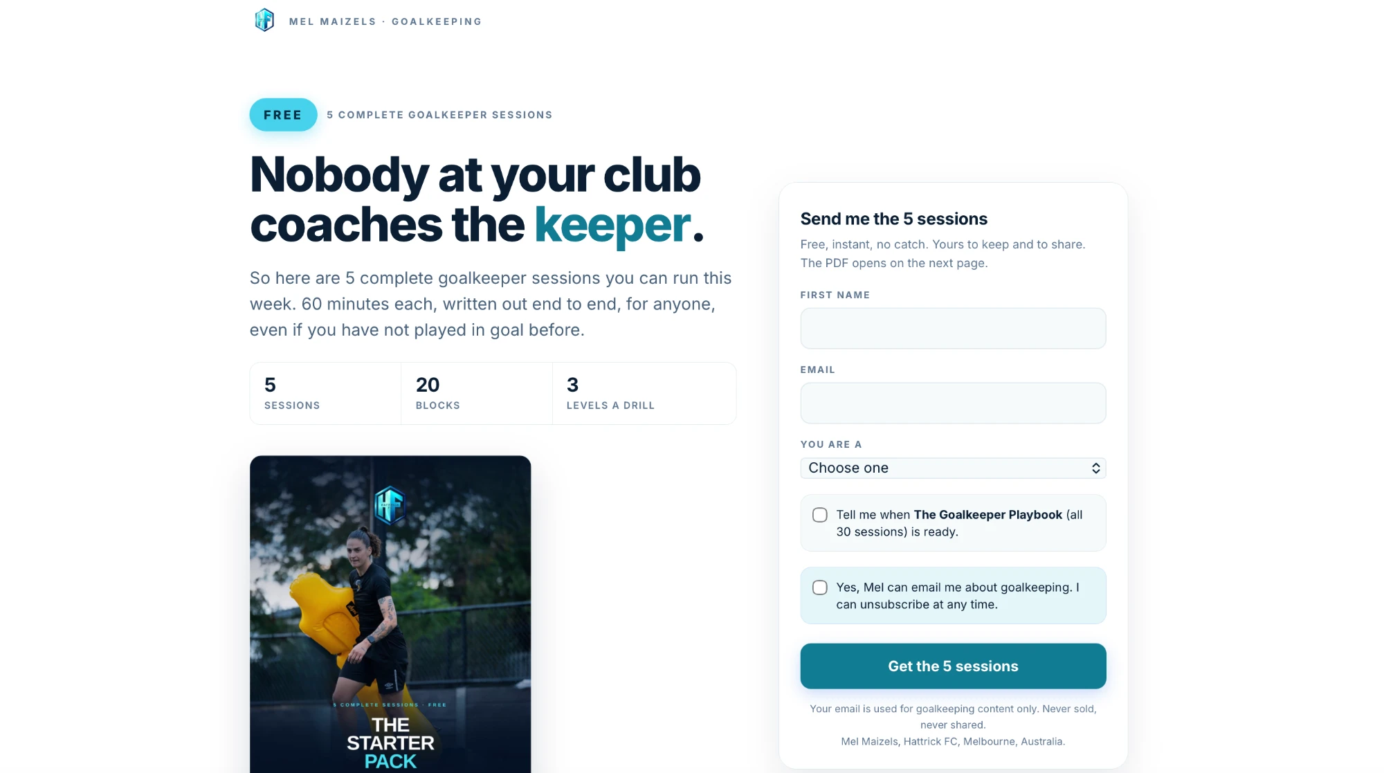 The melmaizels.com landing page